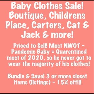 Baby Boy Clothes SALE!!! - Most New w/o tags!
